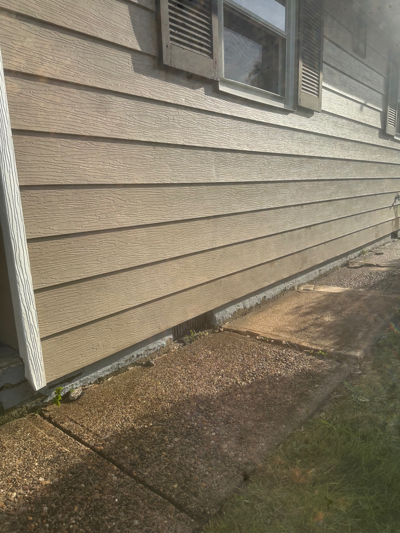Clean siding after pressure washing